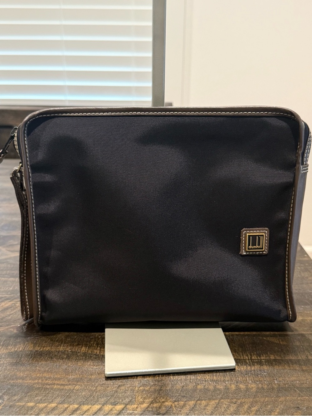 Dunhill Black and Brown Men's Travel Pouch EUC